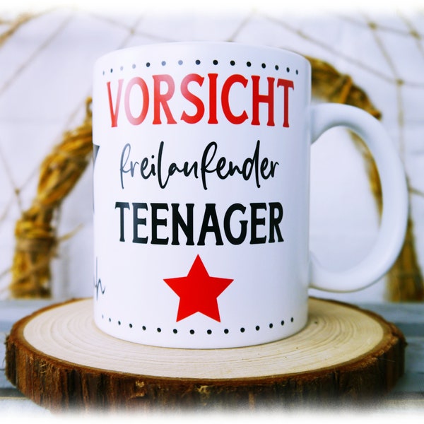 Tasse mit coolem Spruch, Teenager, Jugendweihe, Wunschname, Geschenkidee