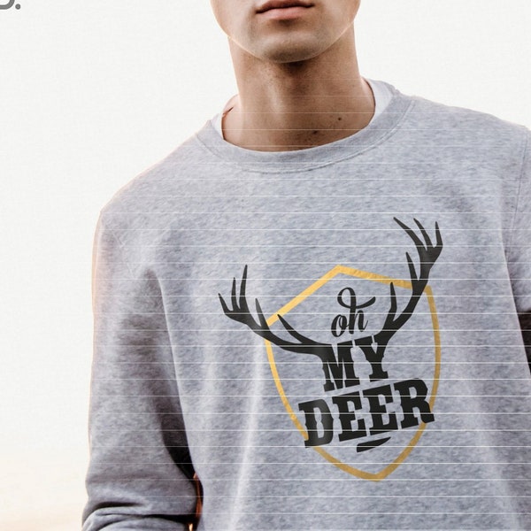 Plottermotiv "Oh My Deer" by Thorsten Berger // Plotten / Statement / Lettering