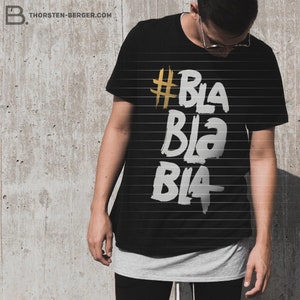 プロッター モチーフ「Bla Bla Bla」 by Thorsten Berger // プロット / ステートメント / レタリング