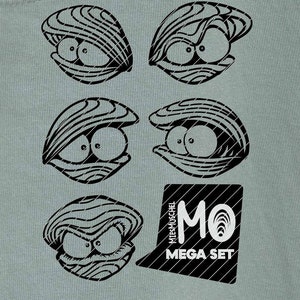 Pacchetto plotter "Miesmuschel Mo" di Thorsten Berger // Trama / Marittimo / Mare / Fumetti