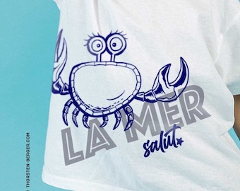 Plotter file "Crab Suzette" by Thorsten Berger // Plotting / Maritim / Crab / Summer