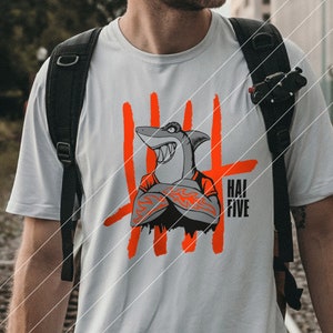 Motivo plotter "Shark Five" di Thorsten Berger // Tracciamento / Squalo / Squalo / Dichiarazione / Casual / File di taglio