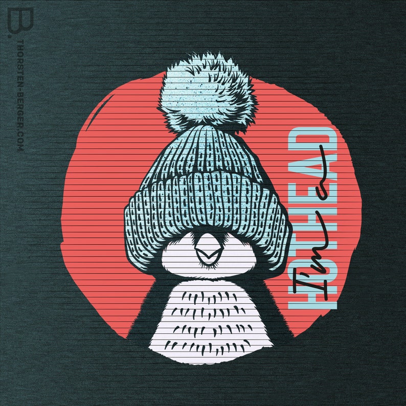 Plotter motif Winter Penguin by Thorsten Berger // Plotting / Winter / Hat / Animal / Christmas / X-Mas image 3