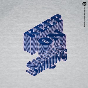 Motivo del trazador "Keep On Smiling" de Thorsten Berger // Trazado / Declaración / Risa / Sonrisa