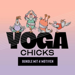 Fichier traceur « YOGA CHICKS BUNDLE » par Thorsten Berger // Set / Kit / Plotting / Positive Vibes / Yoga / Sport / Chicks