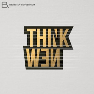 Motivo del trazador "Think New" de Thorsten Berger // Trazado / Declaración / Letras