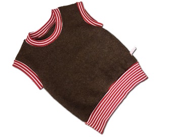 Wool walk sweater in brown size 62-128