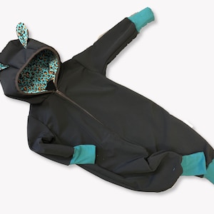 Softshelloverall "Leo" i svart, storlekar 62-116