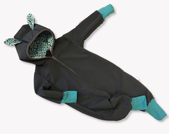 Softshell suit "Leo" in black size 62-116
