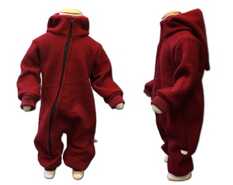 Walk suit walk overall in dark red size. 62-116