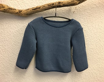 Pullover aus Baumwollstrick Gr.62-116