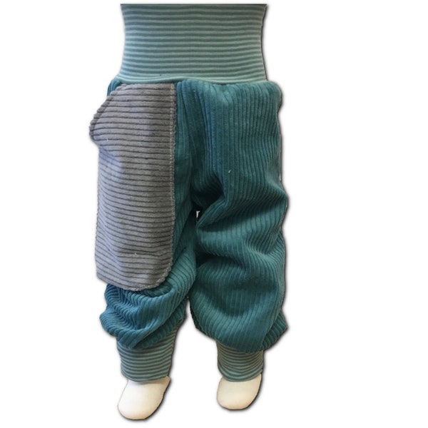 Pump pants made of wide cord size 56-128