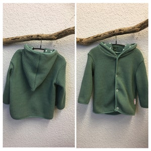 Jacke aus Baumwollstrick Gr.62-116 Bild 1