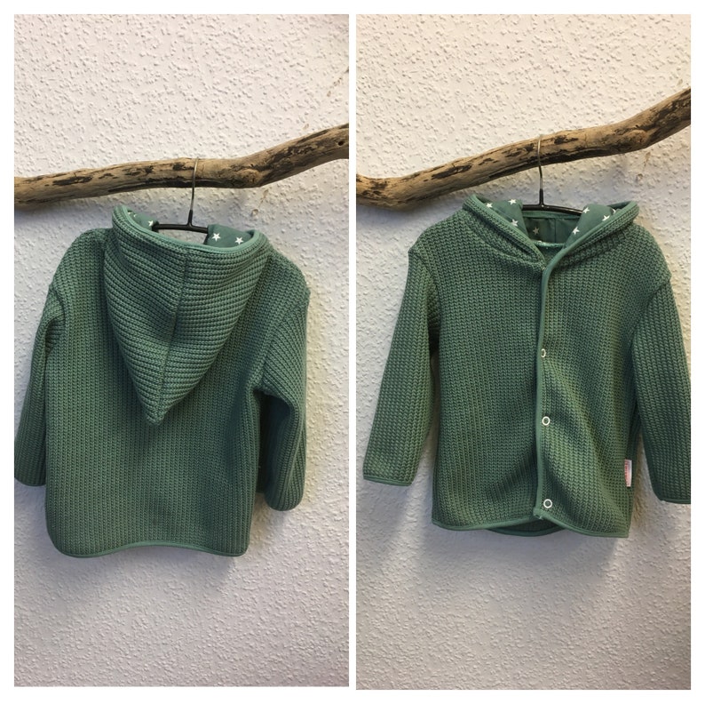 Jacke aus Baumwollstrick Gr.62-116 Bild 1