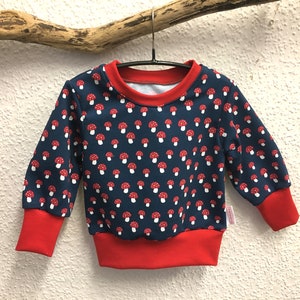 Sweatshirt Fliegenpilz Gr.62 -128