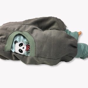 Baggy pants made of fine corduroy in grey &quot;Panda&quot; size 56-140
