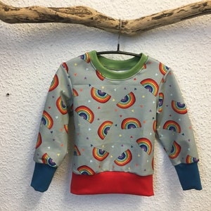 Sweatshirt rainbow size 62 128 image 1