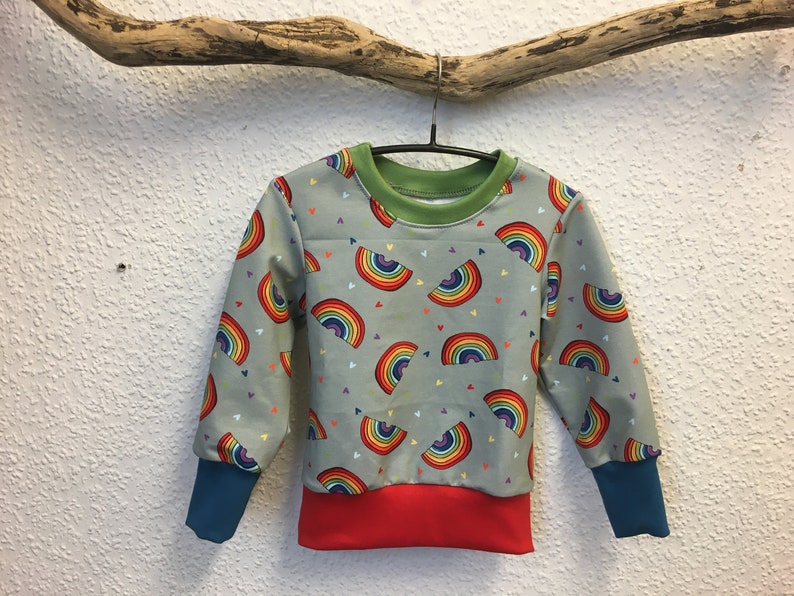 Sweatshirt rainbow size 62 128 image 1