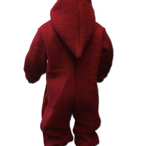 Walk suit walk overall in dark red size. 62-116 image 7