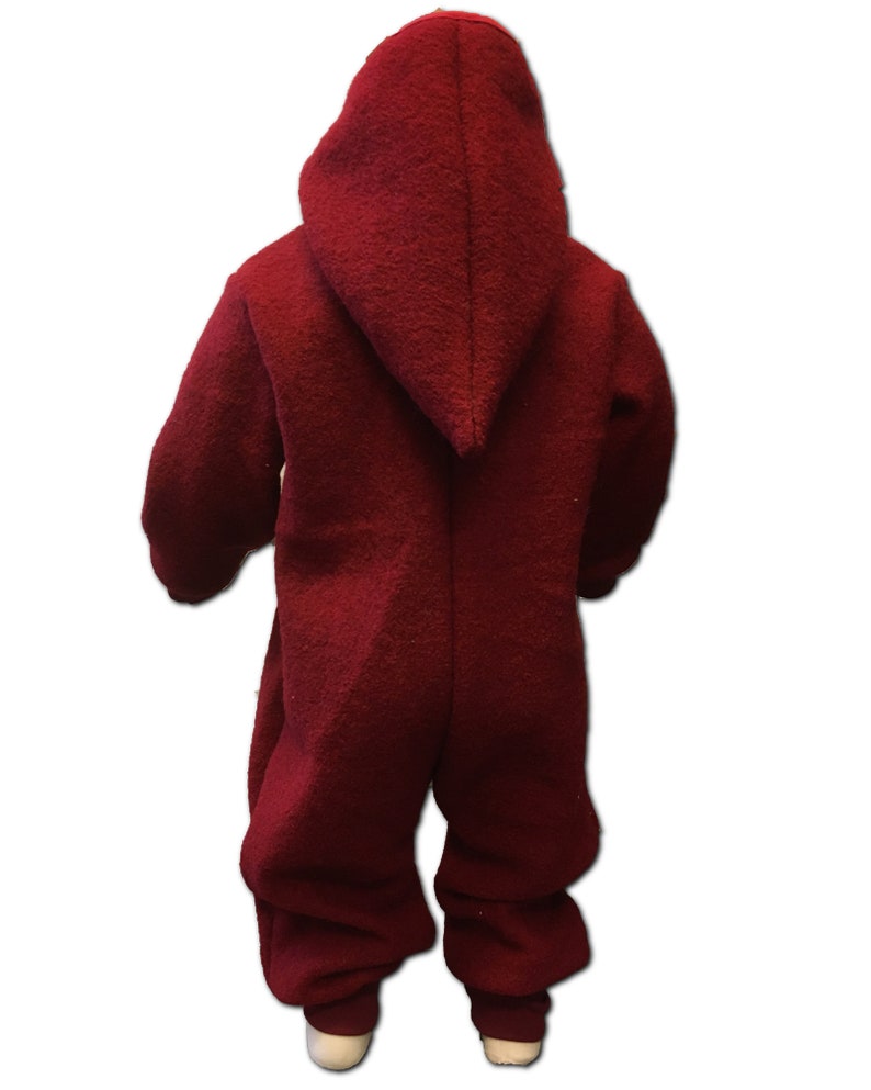 Walk suit walk overall in dark red size. 62-116 image 7