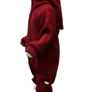 Walk suit walk overall in dark red size. 62-116 image 6