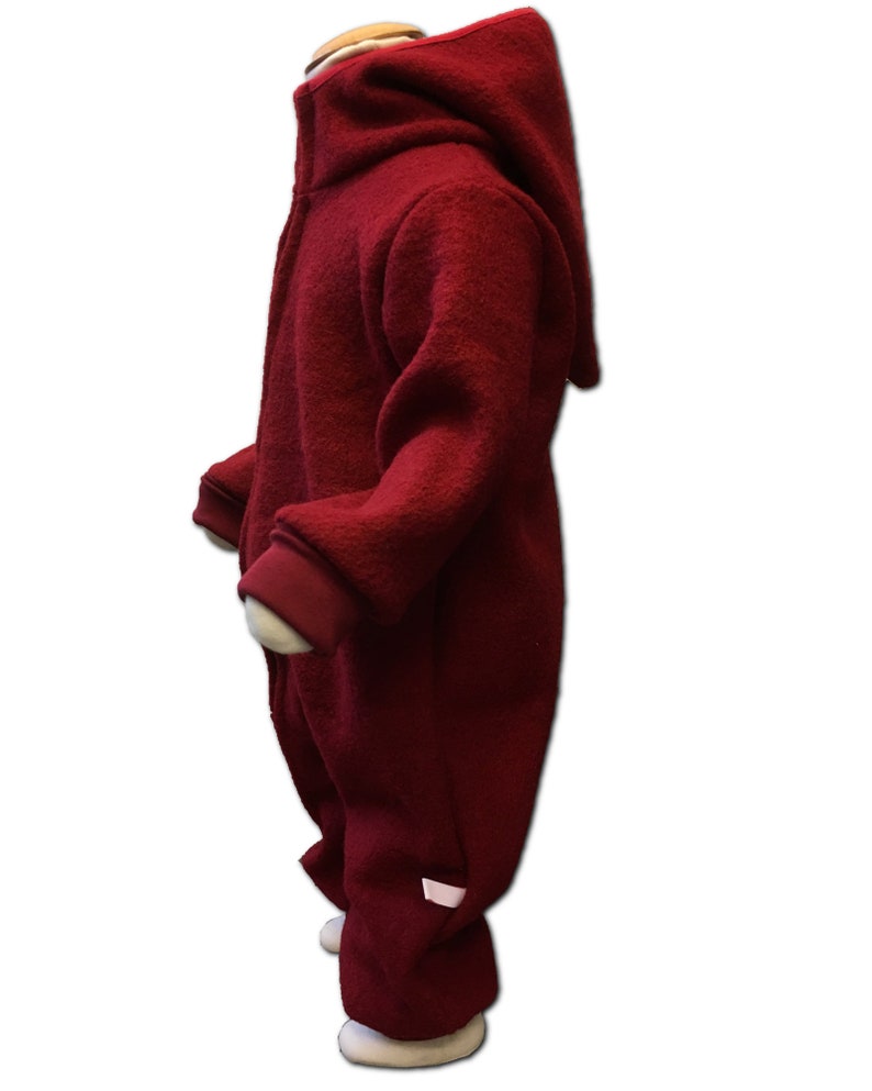 Walk suit walk overall in dark red size. 62-116 image 6