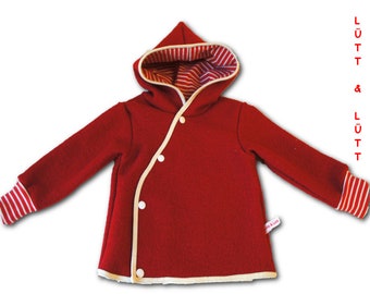 Walkjacke aus Wollwalk Gr. 62-128