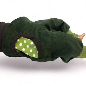 Bloomers made of fine corduroy in green size 56-140