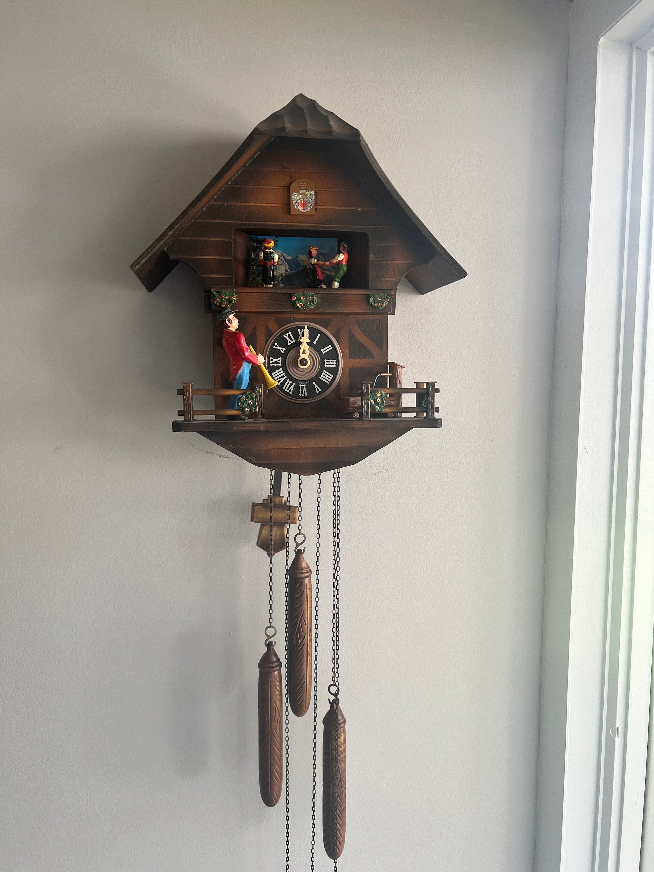 オランダ WARMINK WUBA ワーミンク ワルミンク 掛け時計 オランダ Warmink WUBA製 アンティーク柱時計 掛け時計 完動品 - YouTube