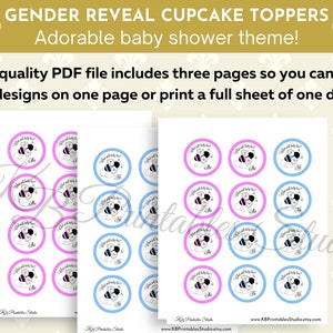 Printable Gender Reveal Cupcake Toppers Make Your Own Baby - Etsy Canada