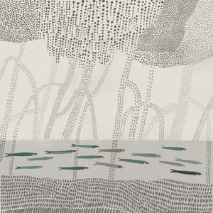 Greeting card - Trees by the river