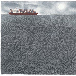 Greeting card - Containership