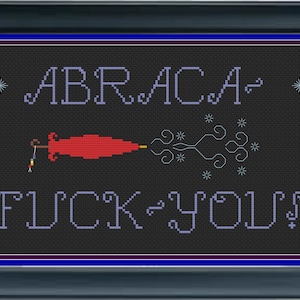 ABRACA-FUCK-YOU! The Adventure Zone Taako Umbra Staff Cross Stitch Pattern