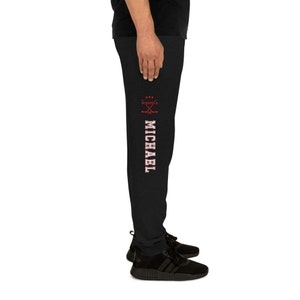 Custom Unisex Joggers Black | Etsy