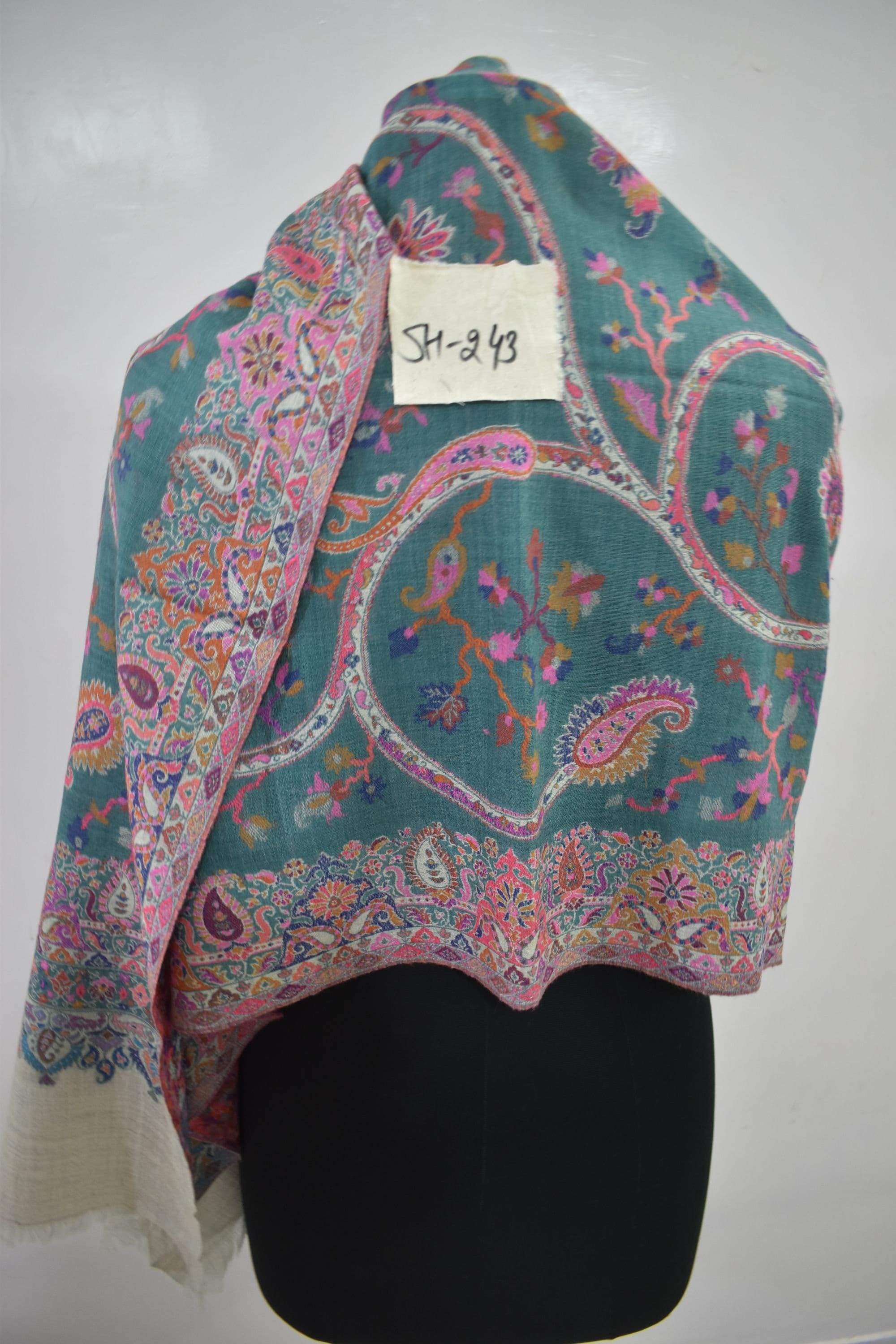 Authentic Kashmiri Kani Shawl Embroidered 100% Pure Wool | Etsy