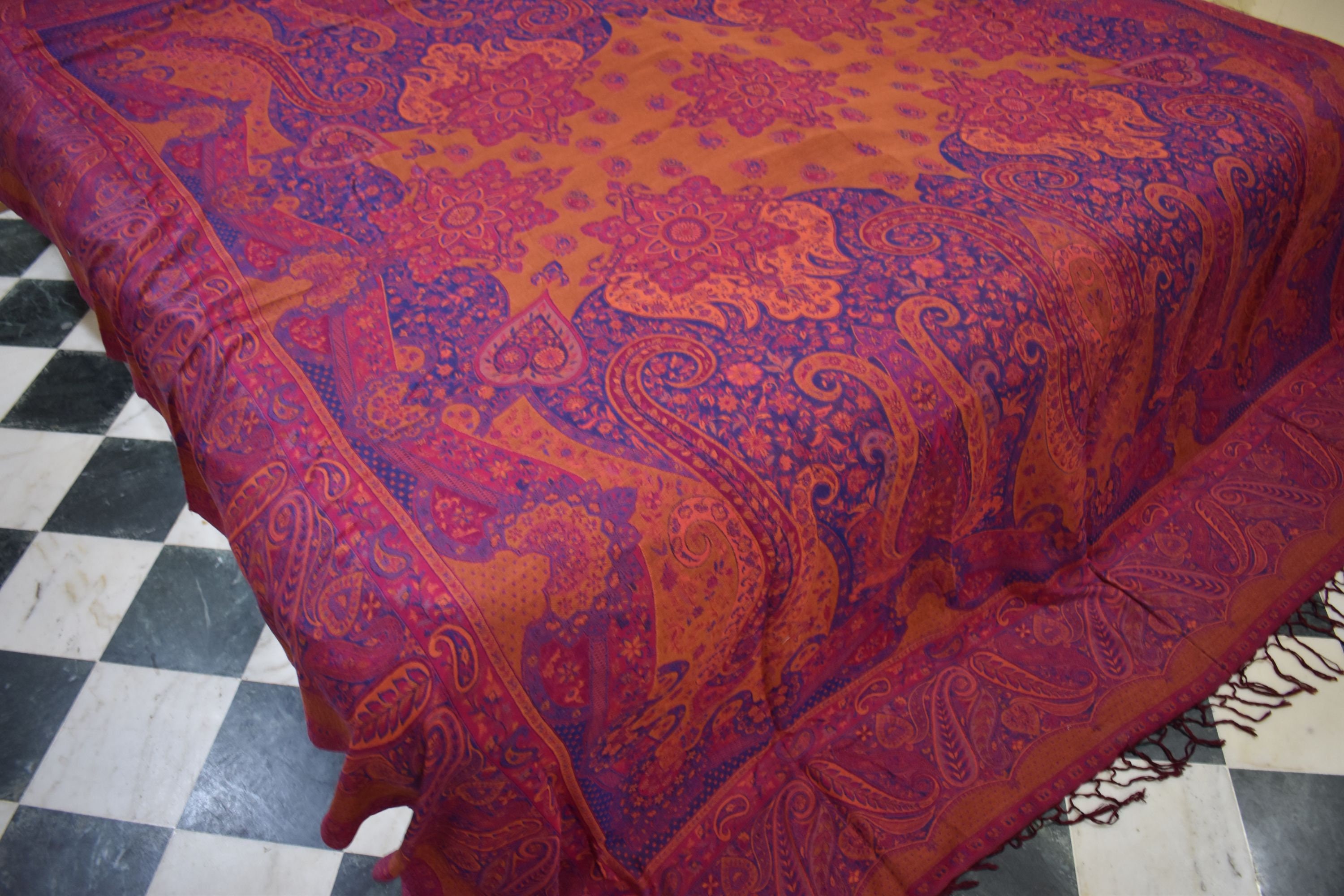 Valentine's shopping Pashmina Blanket Throw Reversible Etsy