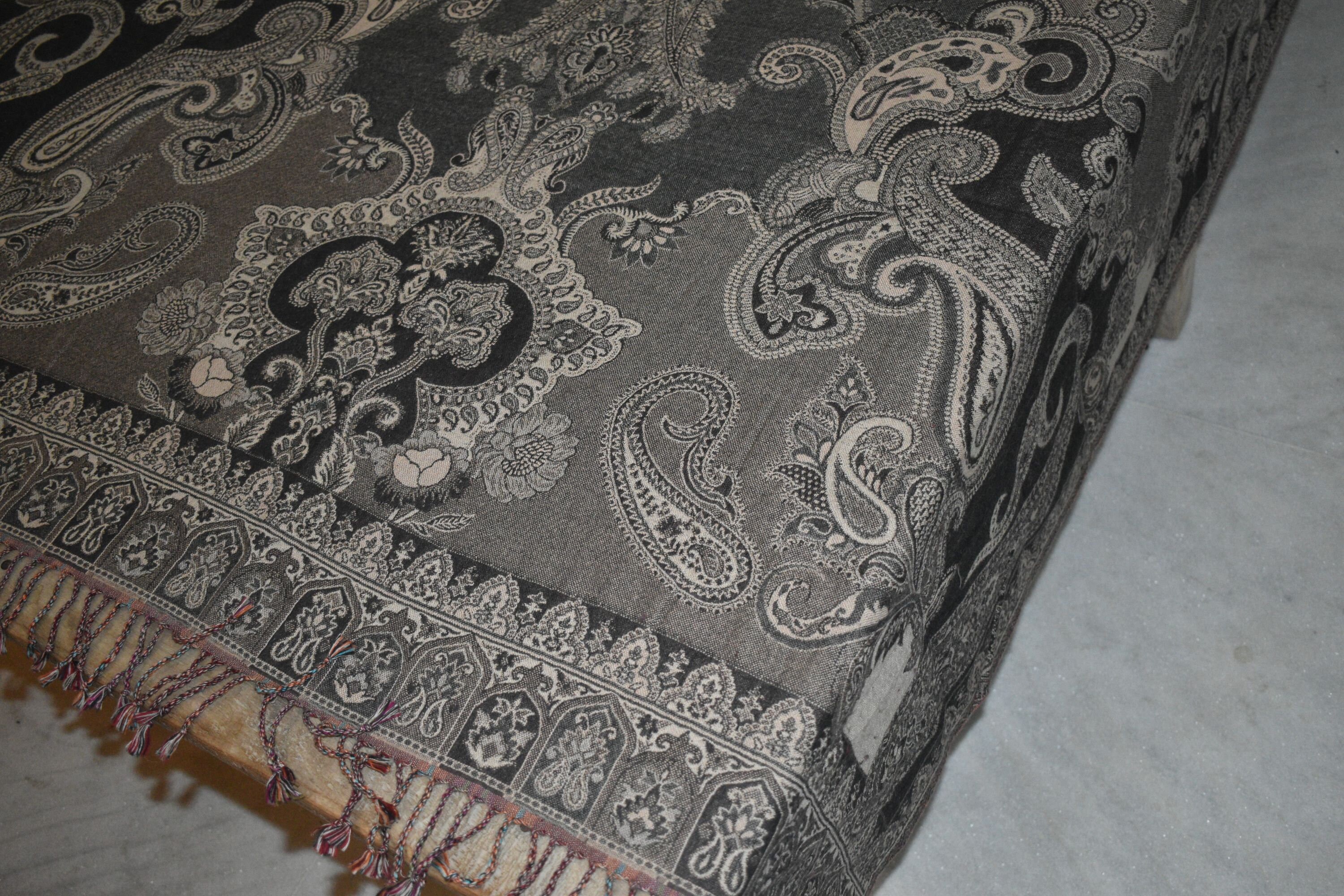 Jamawar Cashmere Wool Throw Boiled Wool Blanket 100 Boiled Etsy