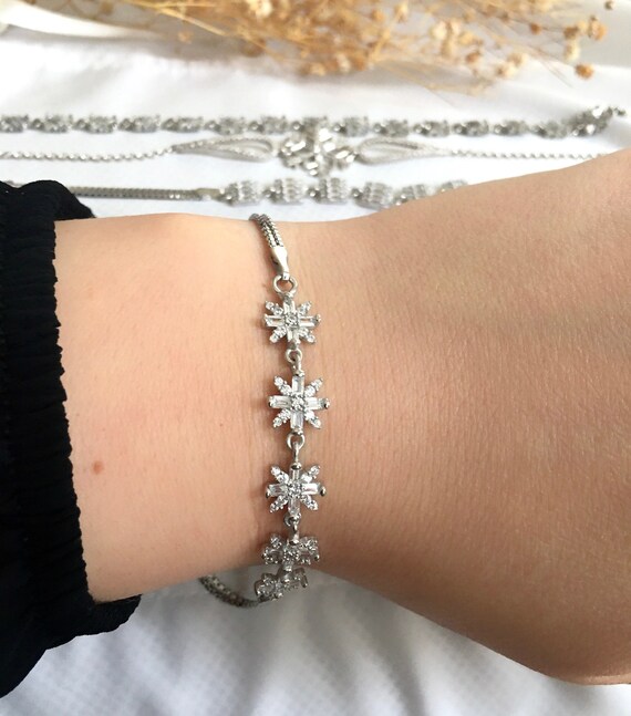 Silver on sale baguette bracelet