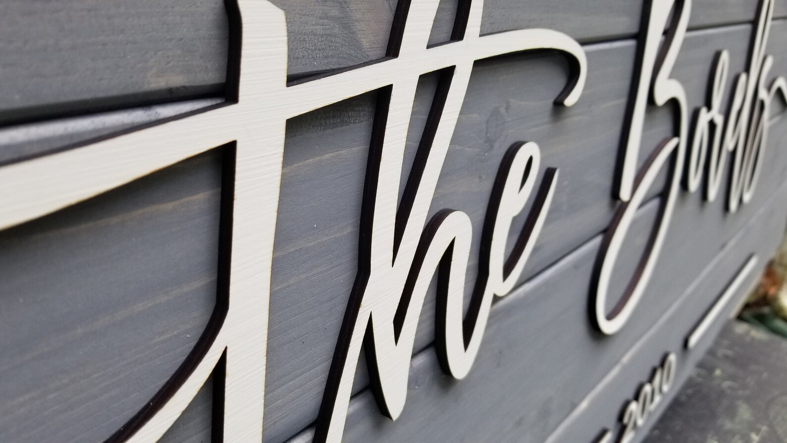 LARGE Pallet Last Name Sign Custom Rustic Wedding Sign 3D Etsy