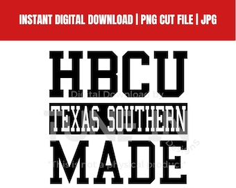 Sudadera con capucha de la HBCU. Diseño de la Universidad del Sur de Texas. JPG/PNG.