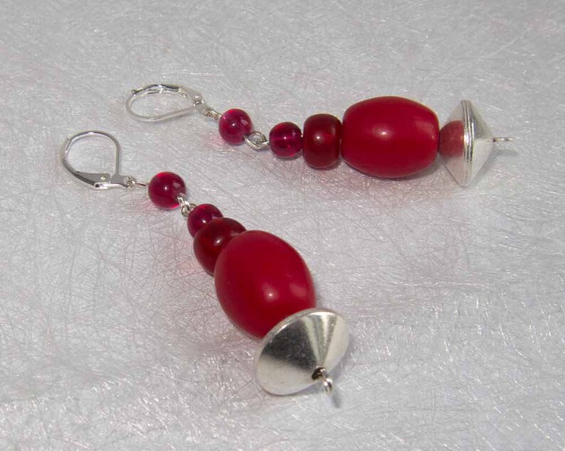 African Tradebeads Kette rot Liebeserklärung an Afrika Massai Mara 51 cm Bild 3