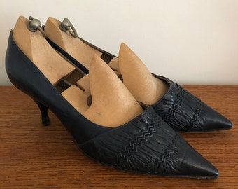 navy kitten heels uk