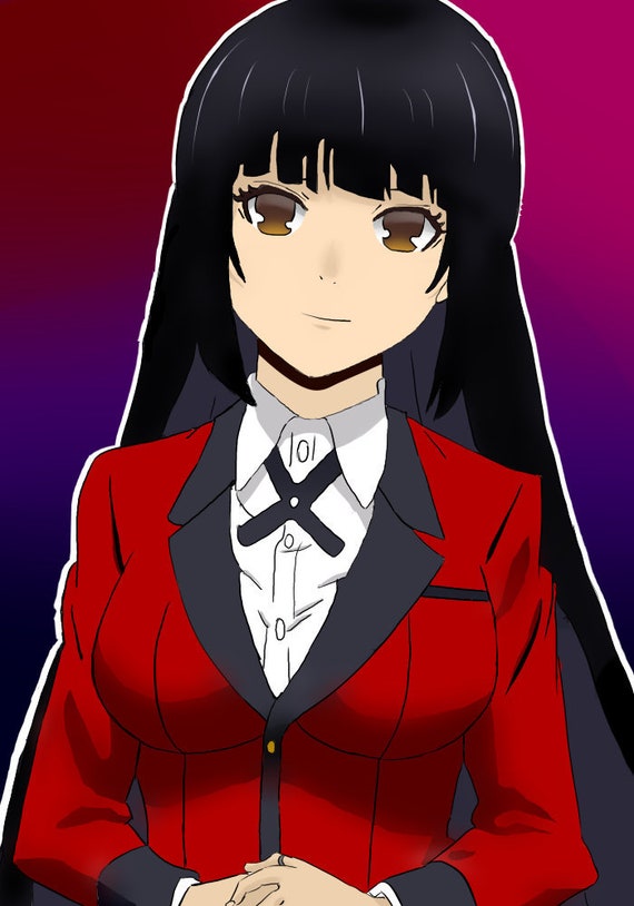 my first time drawing anime characters :) : r/Kakegurui