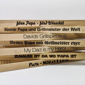 Grill tongs with personal engraving - individually engraved 32 x 2 cm Easter Men's Day Easter gift for fathers