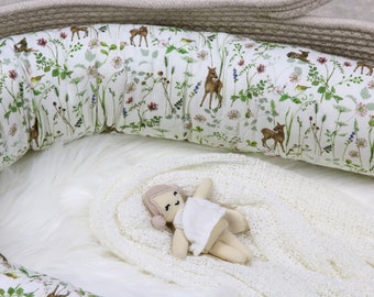 Kölnkind | Bed snake small | Deer | Rehwiese | Moses Basket Nest | Extra bed border | Nest snake | Bassinet snake | Baby Nest