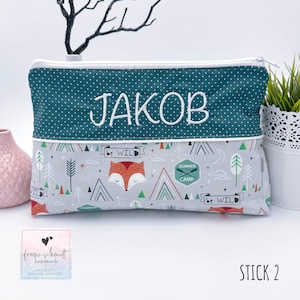 Wickeltasche / Windeltasche FUCHS personalisiert mit Namen
