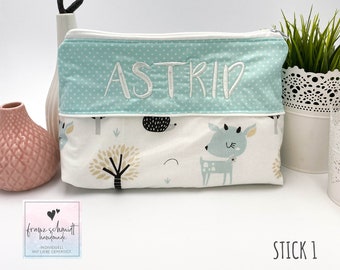 Wickeltasche / Windeltasche REH personalisiert mit Namen