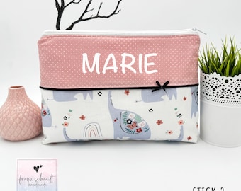 Personalized diaper bag/nappy bag ELEPHANT pink with name