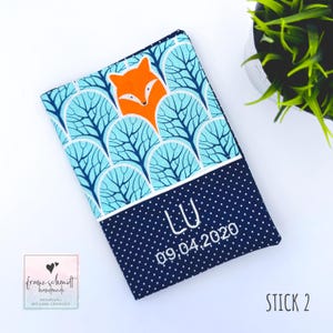 U-Hefthülle RETRO FUCHS mit Impfpassfach • personalisiert mit Namen