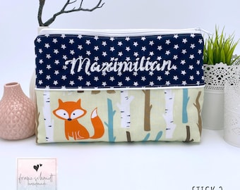 Diaper bag / nappy bag FUCHS personalized with name